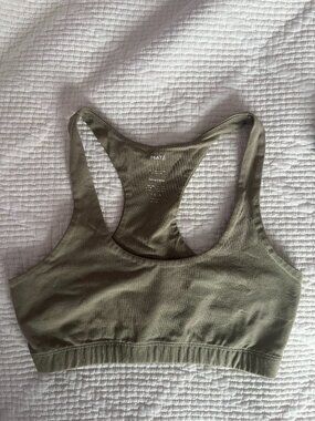 Mate the label- Organic Stretch Sports Bra- sage green (s)